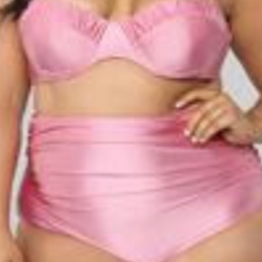 NWT PINK 2 piece fashion nova bathing suit